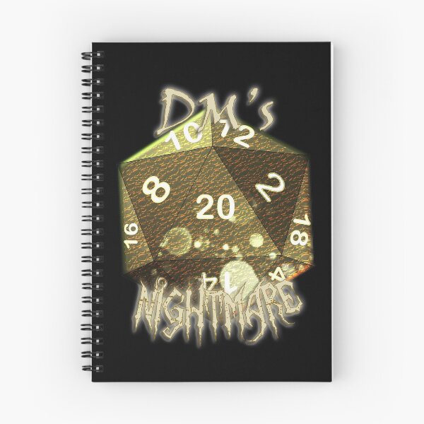 Item preview, DM's Nightmare, Gold D20 Dice designed and sold by NicholiCosplay.