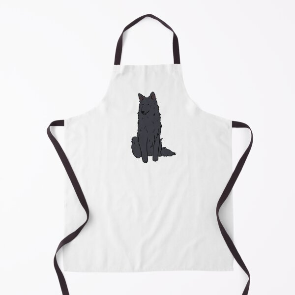 Item preview, belgian shepherd - black dog cute illustration designed and sold by Yarafantasyart.