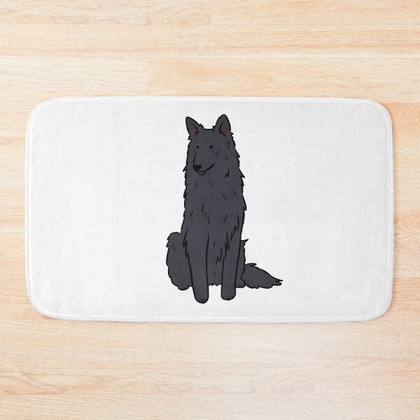 Item preview, belgian shepherd - black dog cute illustration  designed and sold by Yarafantasyart.