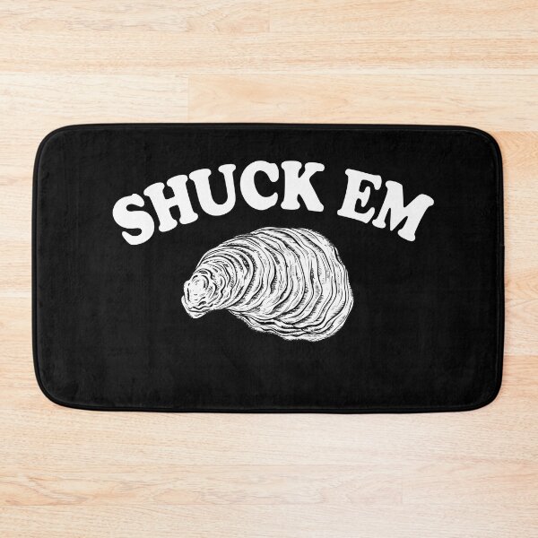 Item preview, Shuck Em All Oysters Oyster Shucking Shellfish Pun designed and sold by funnytshirtemp.