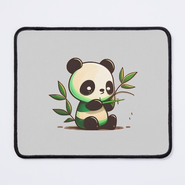 Item preview, Happy Panda Bear Eating Bamboo designed and sold by The-Fox-Hole.