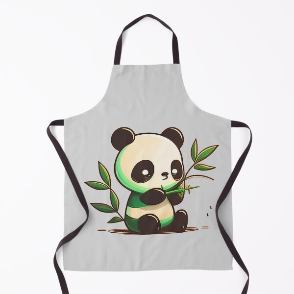 Item preview, Happy Panda Bear Eating Bamboo designed and sold by The-Fox-Hole.