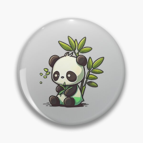 Item preview, Happy Panda Bear Eating Bamboo designed and sold by The-Fox-Hole.