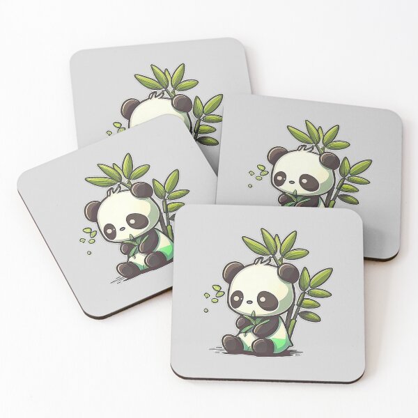 Item preview, Happy Panda Bear Eating Bamboo designed and sold by The-Fox-Hole.