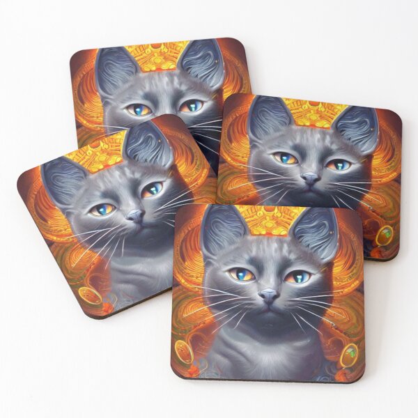 Item preview, Grey Cat Deity designed and sold by die-mausebande.