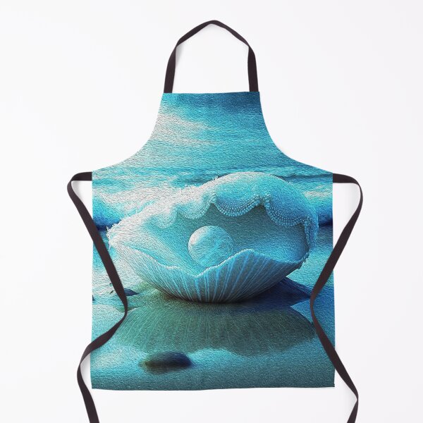 Item preview, A Glittering Seashell adorned with Pearls on the Ocean Waves designed and sold by Trendy Valley .