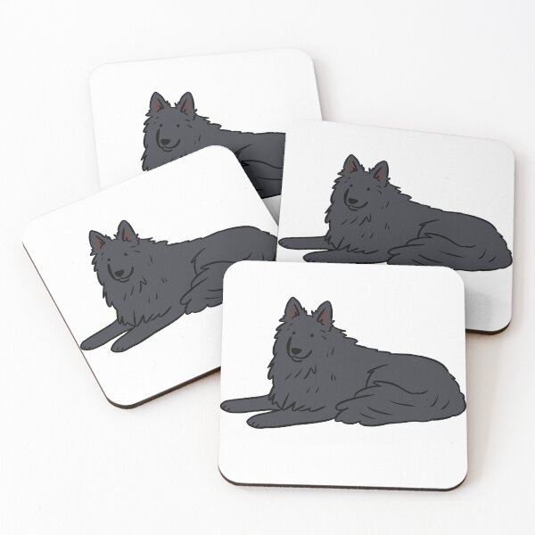 Item preview, belgian shepherd - black dog cute illustration  designed and sold by Yarafantasyart.