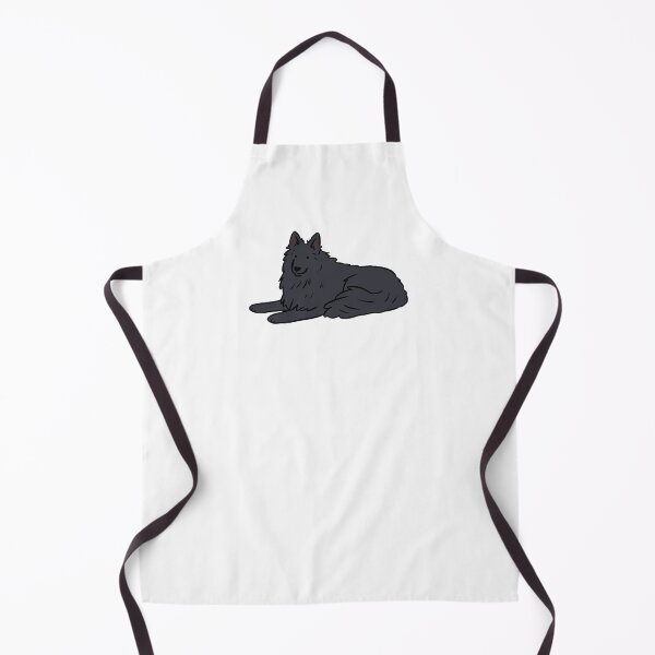 Item preview, belgian shepherd - black dog cute illustration designed and sold by Yarafantasyart.