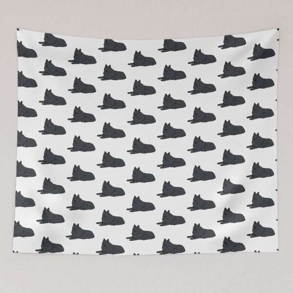 Item preview, belgian shepherd - black dog cute illustration  designed and sold by Yarafantasyart.