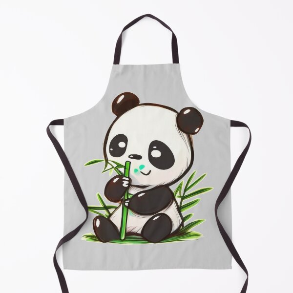 Item preview, Happy Panda Bear Eating Bamboo designed and sold by The-Fox-Hole.