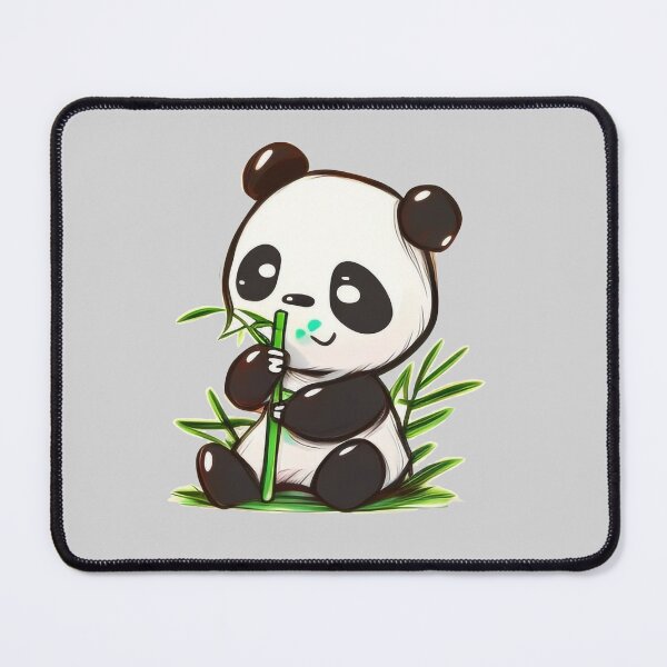 Item preview, Happy Panda Bear Eating Bamboo designed and sold by The-Fox-Hole.