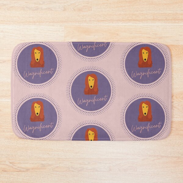 Item preview, The Wagnificent Afghan Hound - Cute Dog Logo designed and sold by Pumpkin-Prints.