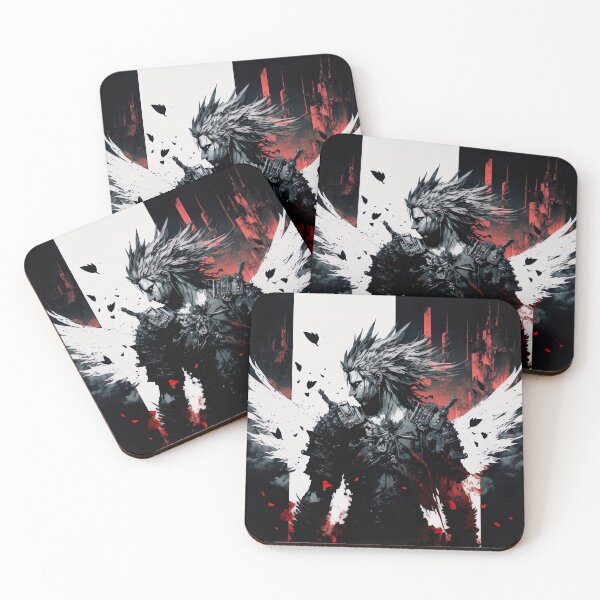 Item preview, Manga Final Fantasy Inspired Artwork Black and White designed and sold by jojolescargot.