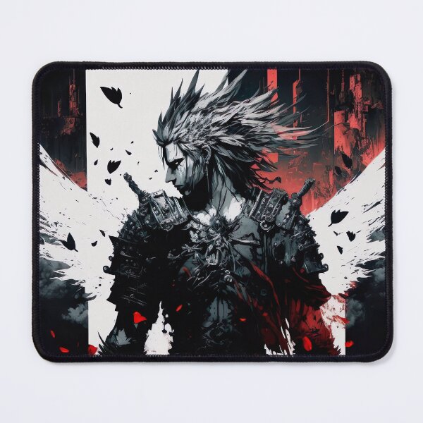Item preview, Manga Final Fantasy Inspired Artwork Black and White designed and sold by jojolescargot.
