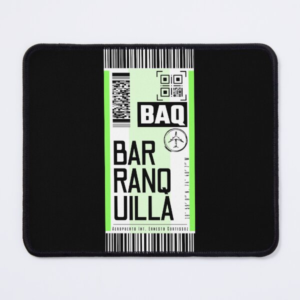 Item preview, BARRANQUILLA BAQ classic luggage tag airport stickers designed and sold by LeddsoDello.