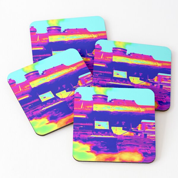 Item preview, Steam train in the rainbow designed and sold by frankuffmann.