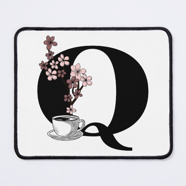 Item preview, Floral Coffee Monogram Letter Q designed and sold by Coffee Lifestyle.