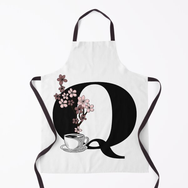 Aperçu de l'œuvre Lettre de monogramme de café floral Q créée et vendue par Coffee Lifestyle.
