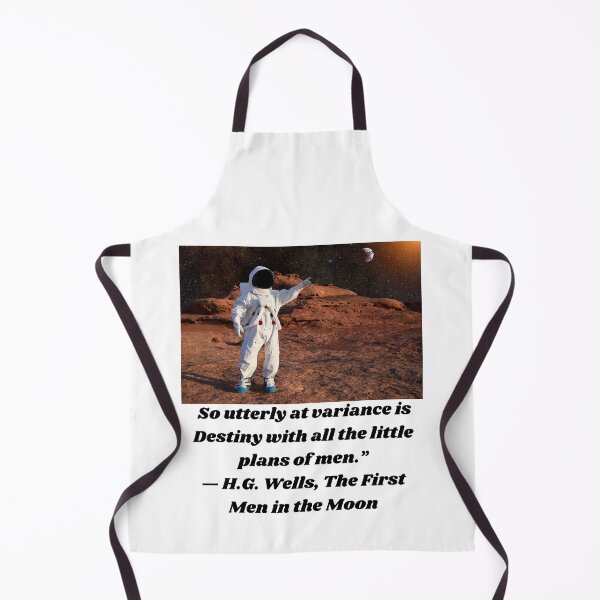 Item preview, HG Wells -First Men in the Moon quotation designed and sold by CannyGoods.