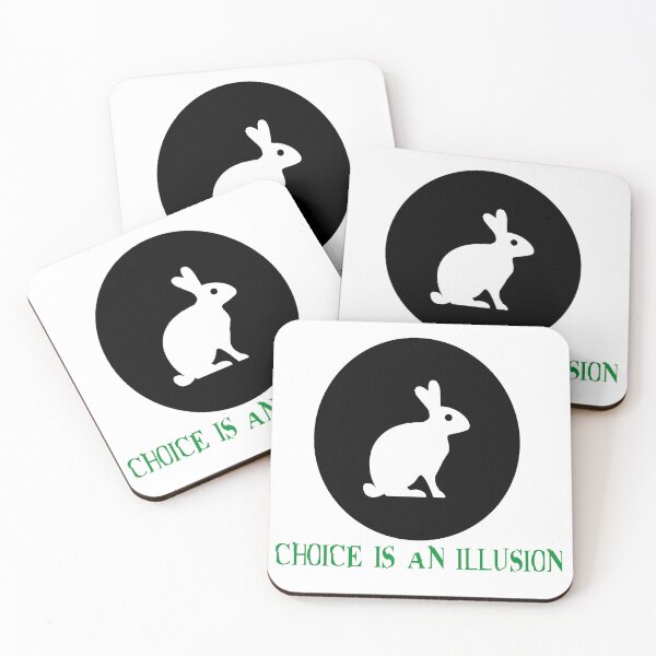 Item preview, The white rabbit Matrix - Choice is an Illusion designed and sold by yxaxcx.