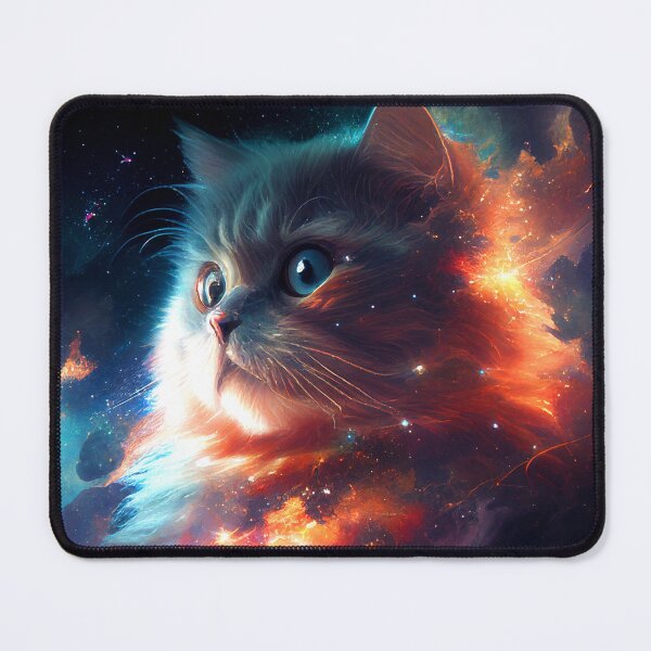 Item preview, Cosmic Cat: Colorful Feline in Space designed and sold by AntibodyDP7.