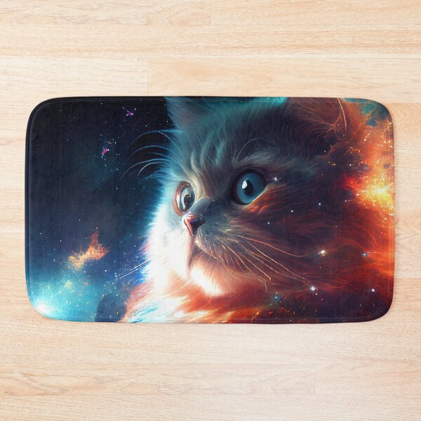 Item preview, Cosmic Cat: Colorful Feline in Space designed and sold by AntibodyDP7.