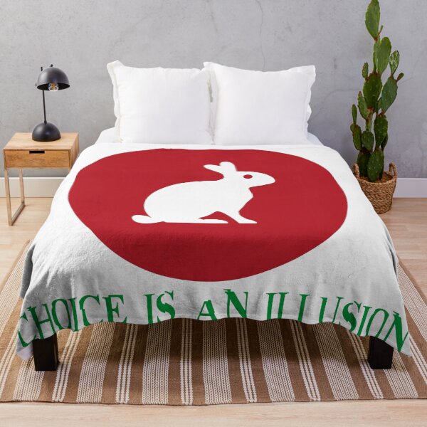 Item preview, The white rabbit Matrix - Choice is an Illusion (RED) designed and sold by yxaxcx.