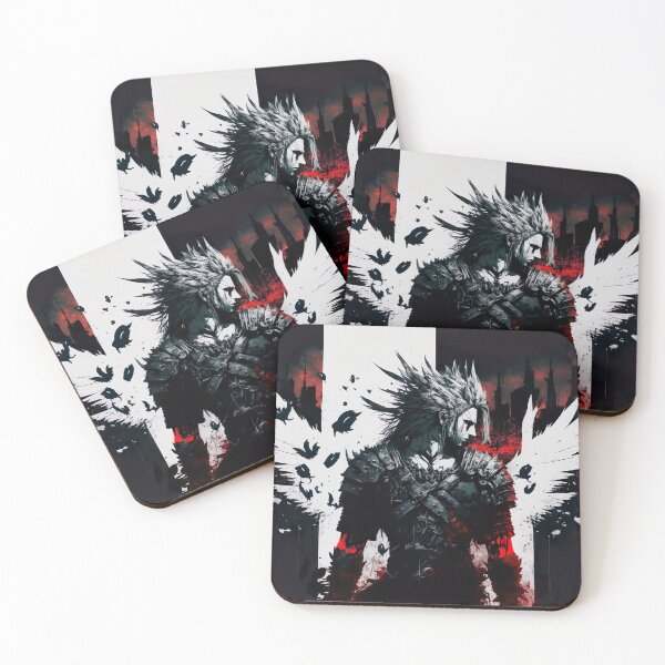 Item preview, Manga Final Fantasy Inspired Artwork Black and White #2 designed and sold by jojolescargot.