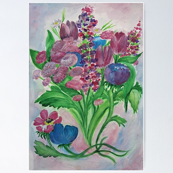 Tulips and Anemonies Poster
