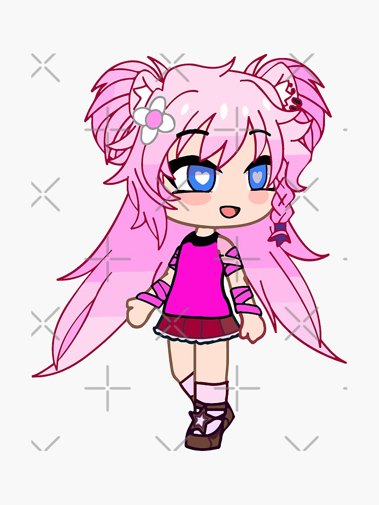 Gacha Club Hair Pink