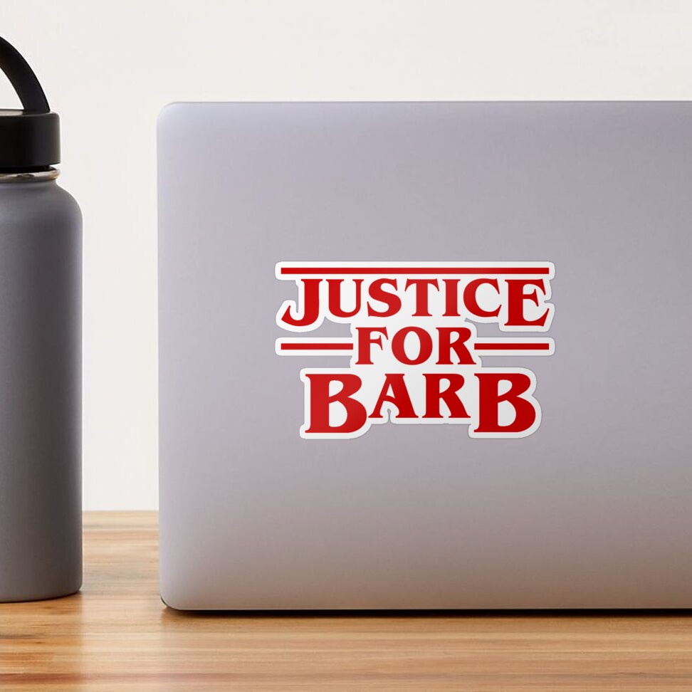 Stranger Things | Justice for Barb Sticker for Sale by Morgan-Elise