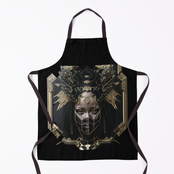 Item preview, Black n Gold Caribbean Queen Royal Art Deco Art designed and sold by artelligens.