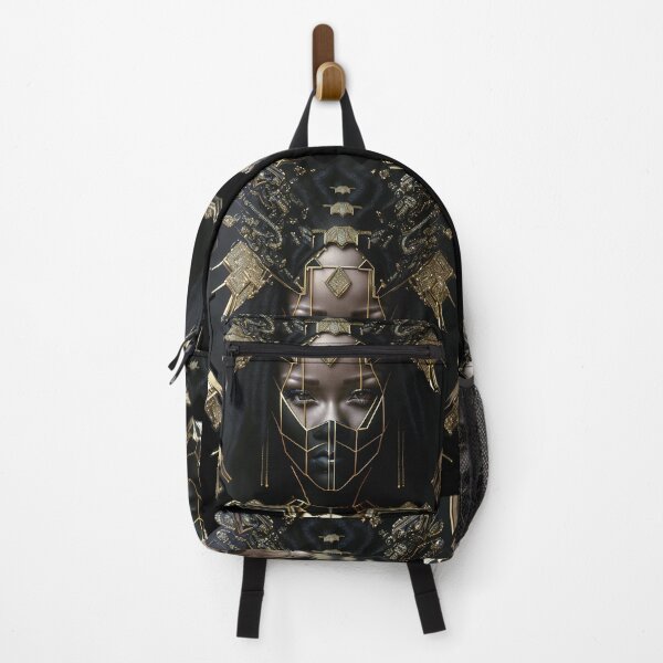 Item preview, Black n Gold Caribbean Queen Royal Art Deco Art designed and sold by artelligens.