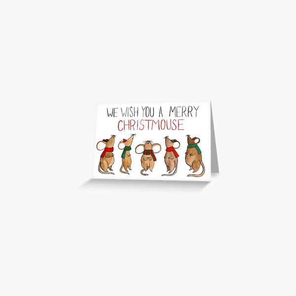 Item preview, We Wish You A Merry Christmouse designed and sold by flailingmuse.