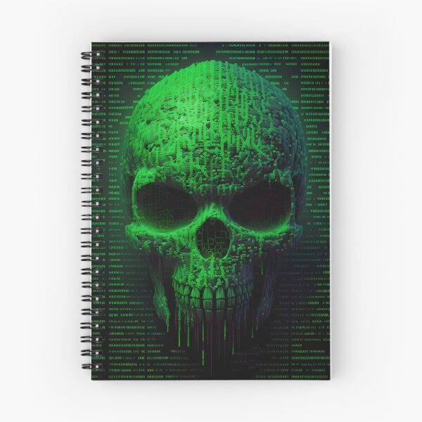 Item preview, Binary Skull designed and sold by ArtAT.