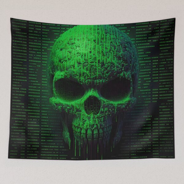 Item preview, Binary Skull designed and sold by ArtAT.