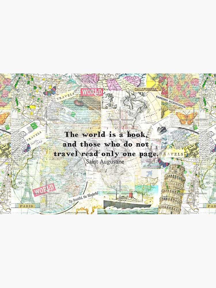 The world is a book TRAVEL QUOTE by goldenslipper