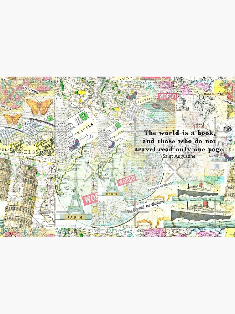 The world is a book TRAVEL QUOTE by goldenslipper