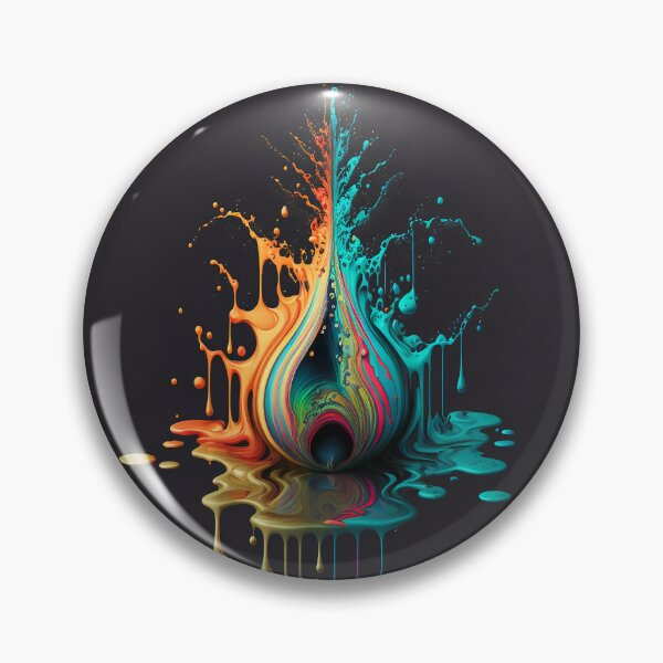 Artikelvorschau, Exclusive Dripping Colourful Drop in Fibonacci Style for Wall Art, Home and Office Decor entworfen und verkauft von RAGANADesign.