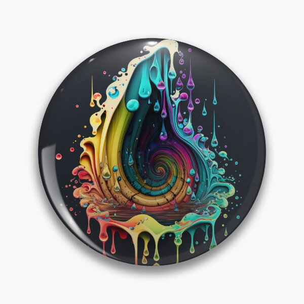 Artikelvorschau, Exclusive Dripping Colourful Drop in Fibonacci Style for Wall Art, Home and Office Decor entworfen und verkauft von RAGANADesign.