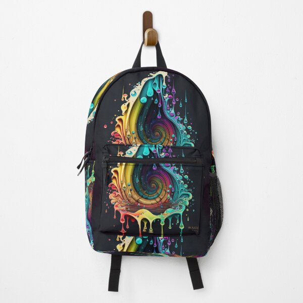 Item preview, Exclusive Dripping Colourful Drop in Fibonacci Style for Wall Art, Home and Office Decor designed and sold by RAGANADesign.