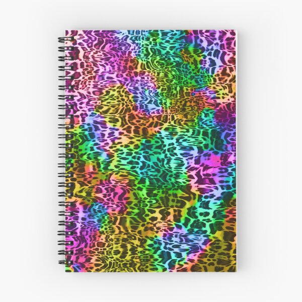 Item preview, Rainbow colors bright leopard print design,Animal skin background designed and sold by oyonni design.
