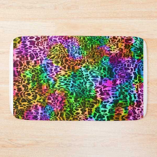 Item preview, Rainbow colors bright leopard print design,Animal skin background designed and sold by oyonni design.