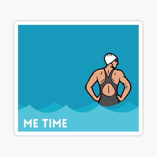 Item preview, Me time - swimming designed and sold by WeeMouseDesigns.