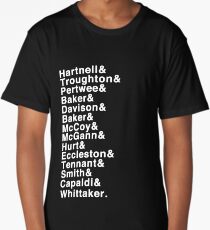 The Doctor (Hartnell - Whittaker) Long T-Shirt