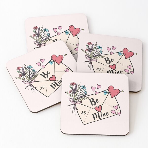Item preview, Be Mine Love letter and Flowers designed and sold by CreativeDraws42.