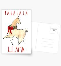 Fa La La La Llama Postcards