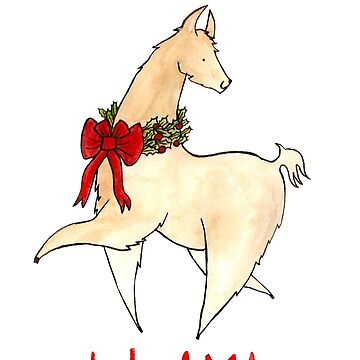 Artwork thumbnail, Fa La La La Llama by flailingmuse