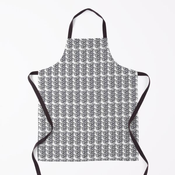 Item preview, Black floral pattern designed and sold by PixaBella.