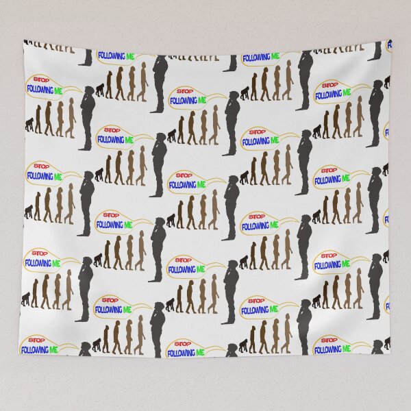 Item preview, Evolution Stop Following Me        designed and sold by TreeShirtzee.